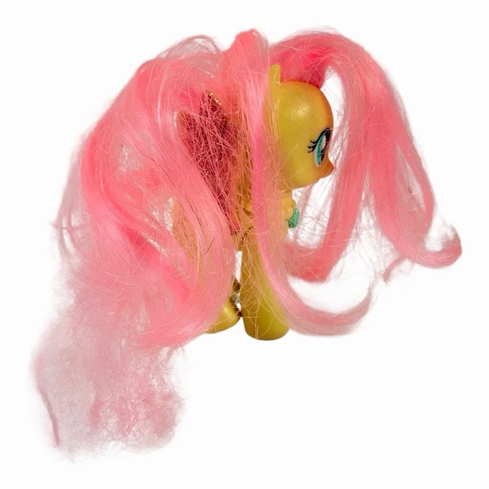 My Little‎ Pony G4 Fluttershy Crystal Motion 2012 Yellow Pink Hair Sparkle Wings